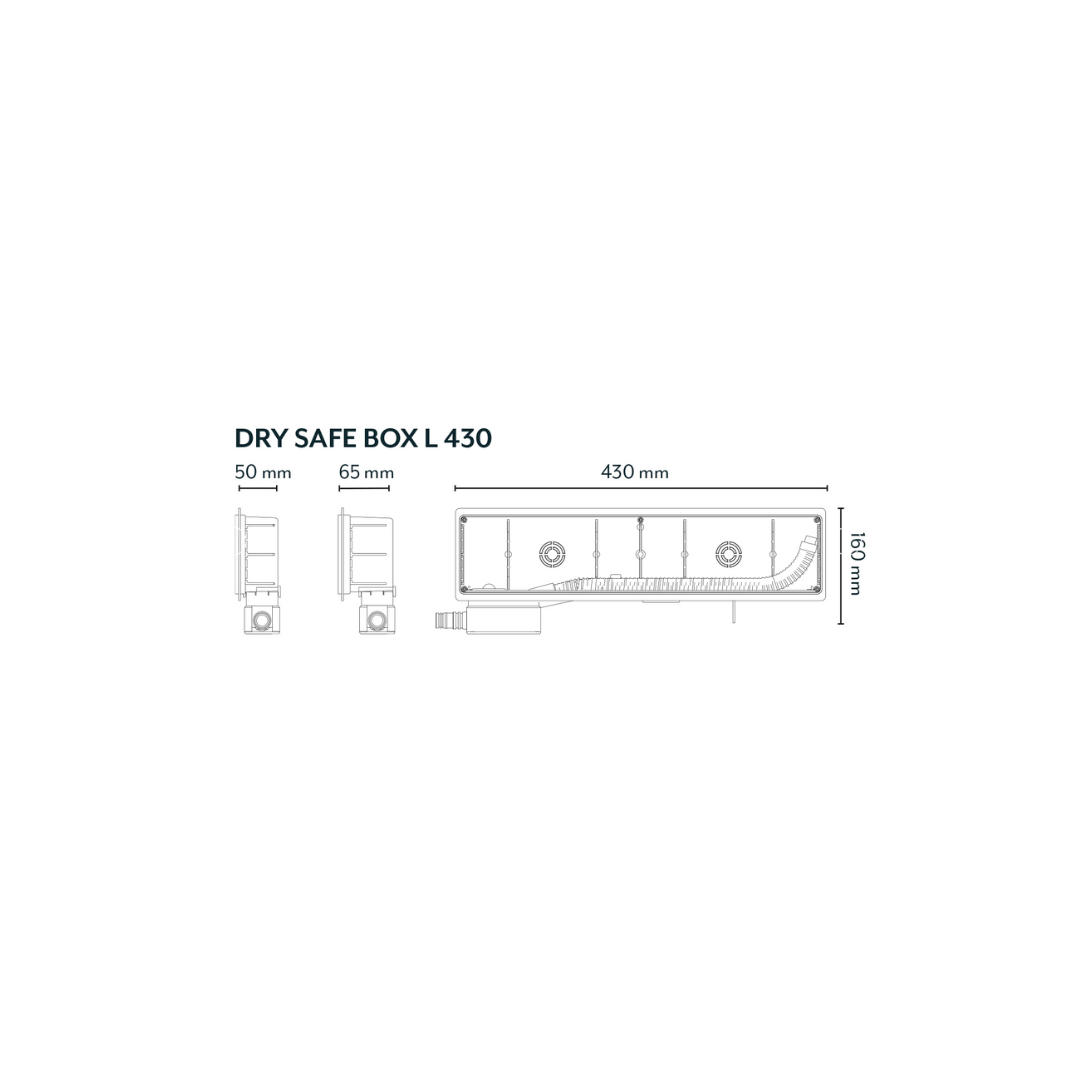 CASSETTA PREDISPOSIZIONE DRY SAFE BOX L 430