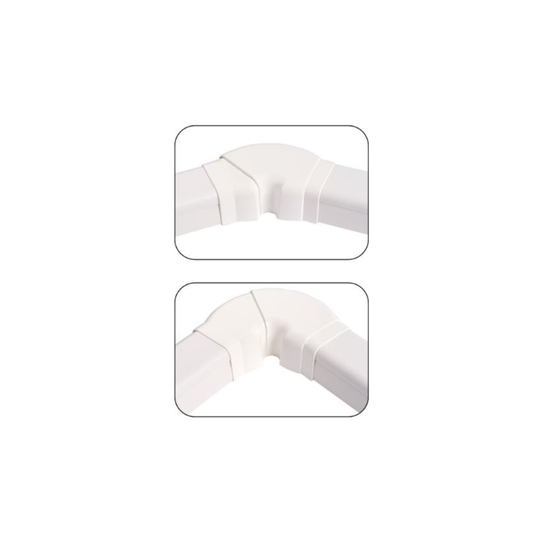 CURVA REGOLABILE 80X60 mm