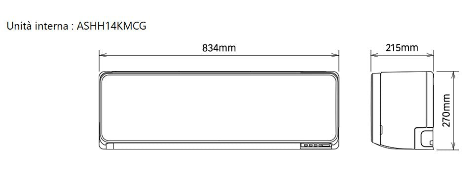 Unità interna a parete - Serie Standard KMCG - 14.000 btu/H