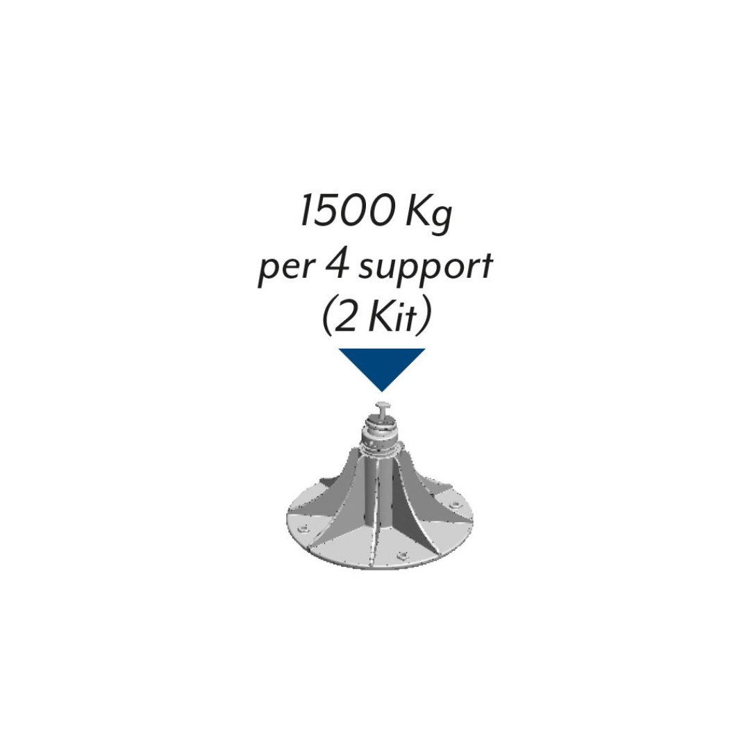 KIT MAJOR FEET DIAM 300 MM VERSIONE REGOLABILE