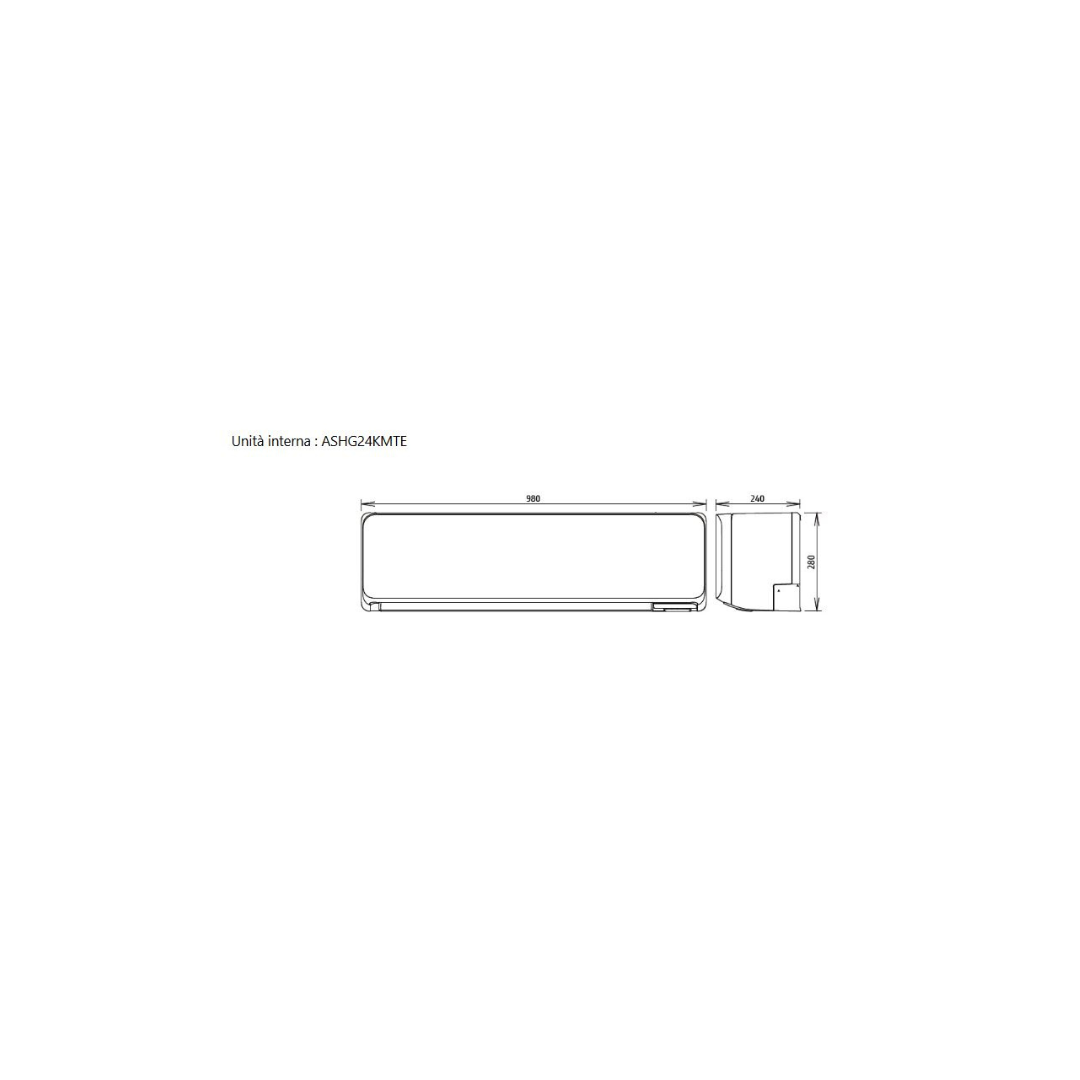 Unità esterna 4 attacchi 30.000 btu/H + nr. 2 unità interne a parete, Serie KMCG, 9000 btu/H + nr. 1 unità interna a parete, Serie KMTE, 24000 btu/H - Wi-Fi integrato, Colore Bianco