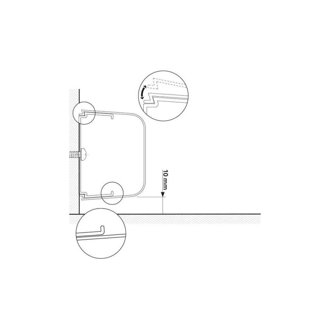 CANALINA EURO PLUS BIANCA 80x60 mm