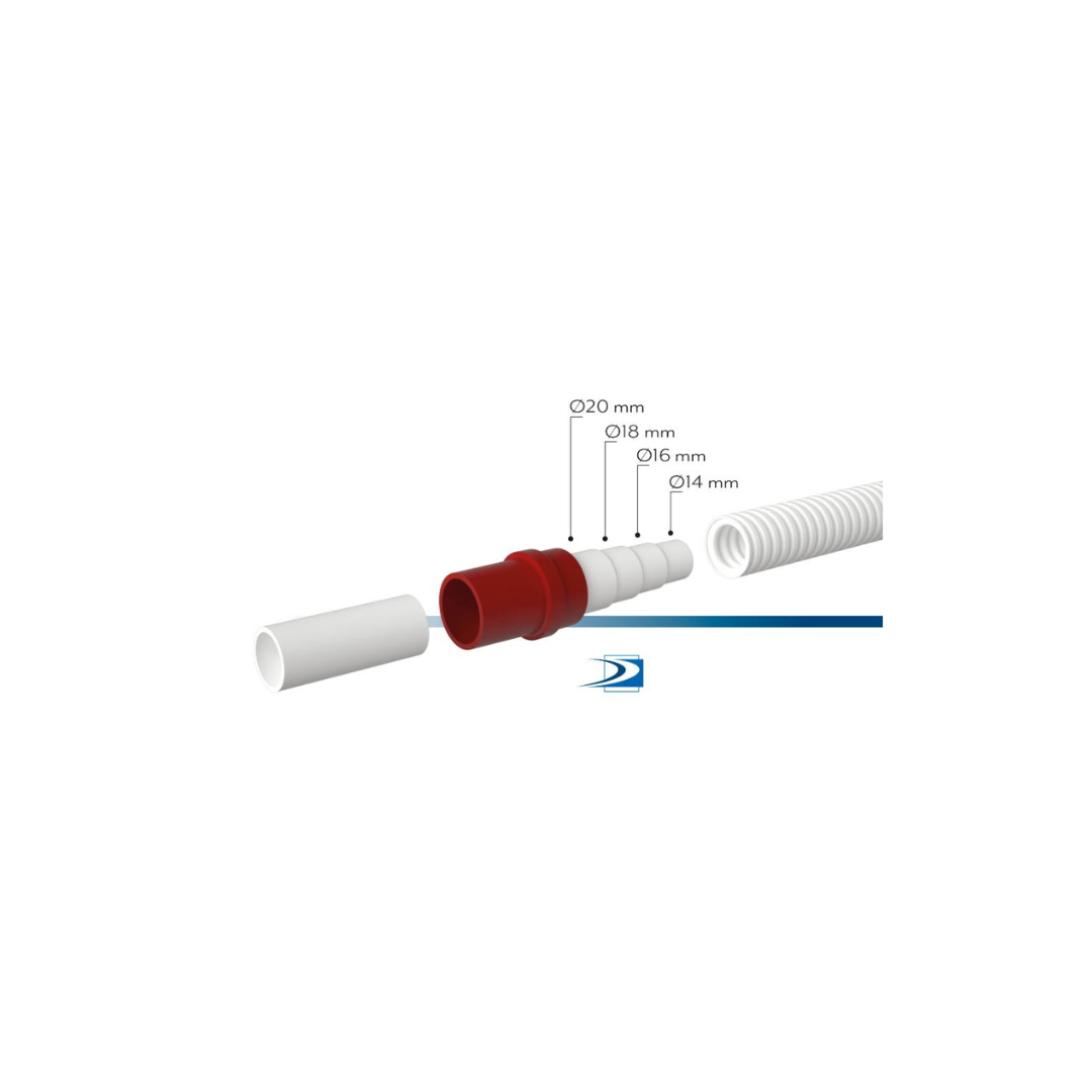 RACCORDO ADATTATORE PER TUBO RIGIDO - 32 MM