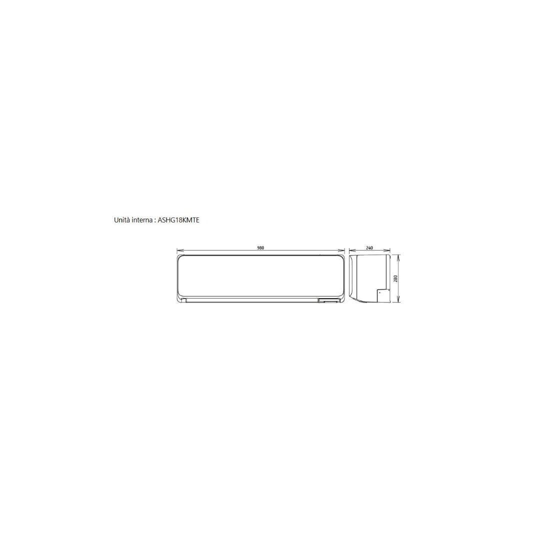 Unità esterna 4 attacchi 30.000 btu/H + nr. 2 unità interne a parete, Serie KMCG, 9000 btu/H + nr. 1 unità interna a parete, Serie KMTE, 18000 btu/H - Wi-Fi integrato, Colore Bianco